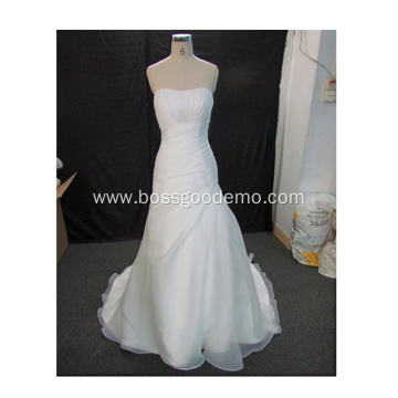 Newly Customize Pure white/ivory Church Tulle Lace off shoulder mermaid wedding dress bridal gown